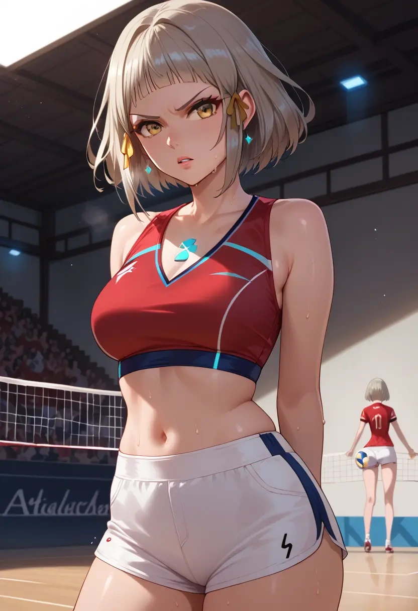 xenoblade_chronicles_(series),nia_(xenoblade),volleyball uniform  - 