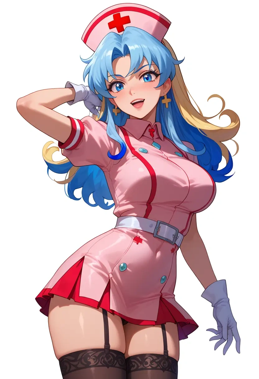 tengen_toppa_gurren_lagann,nia_teppelin,nurse pantyhose,mini skirt, sexy  - 