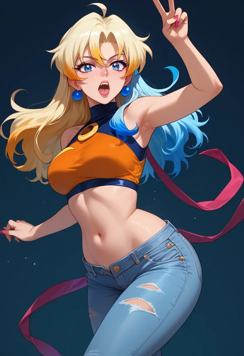 tengen_toppa_gurren_lagann,nia_teppelin,crop top  - 