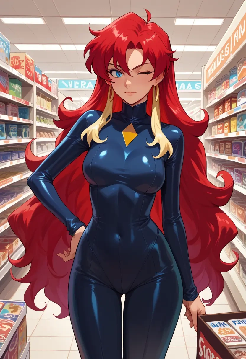 tengen_toppa_gurren_lagann,nia_teppelin,black widow bodysuit,spiderweb cape,leather gloves  - 