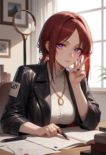 arknights,nian_(arknights),detective  - AI generated anime art