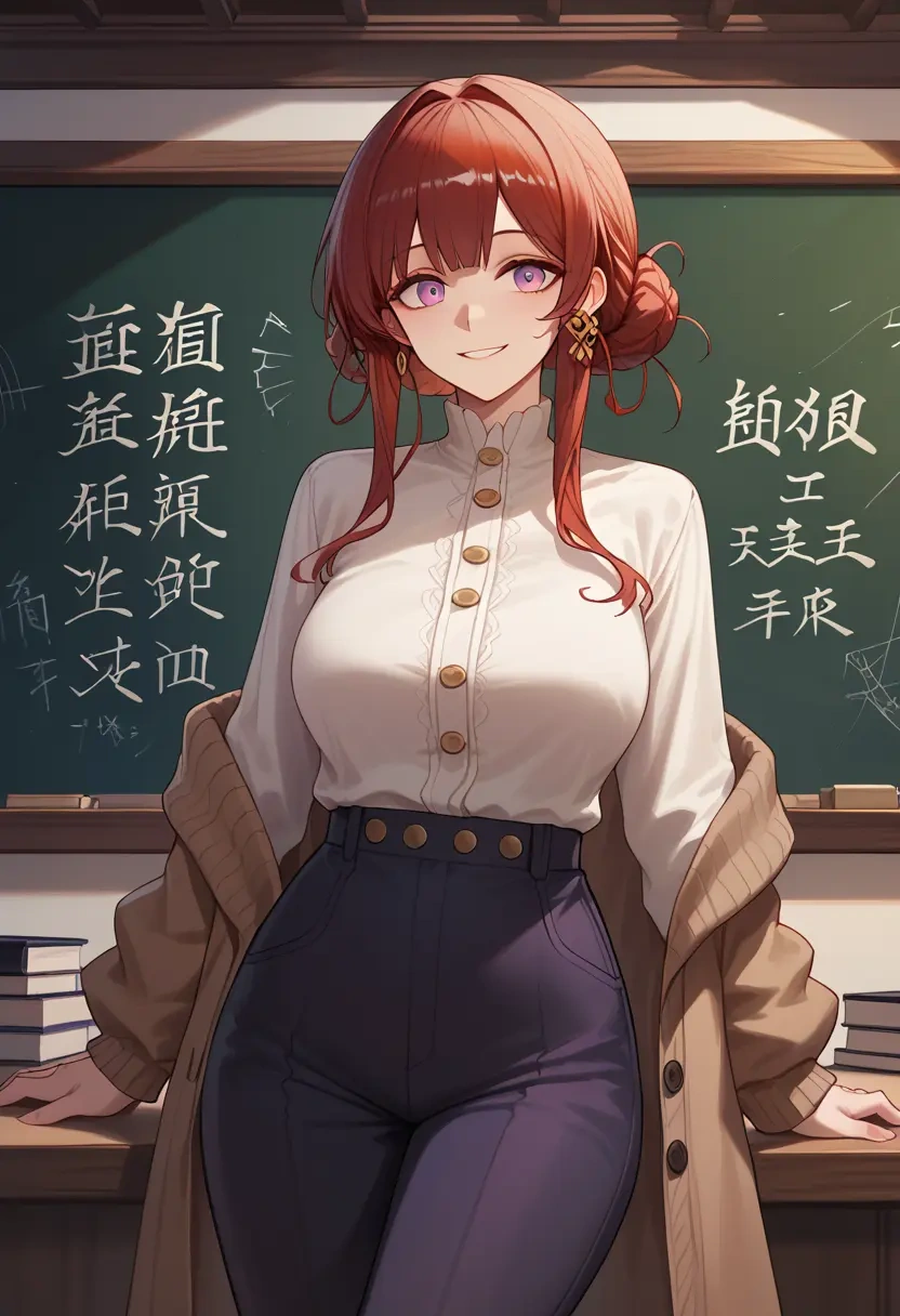 arknights,nian_(arknights),teacher, sweater  - 