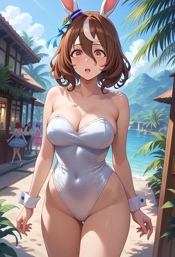 umamusume,nice_nature_(umamusume),bunny girl, sexy  - AI generated anime art