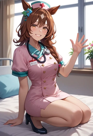 umamusume,nice_nature_(umamusume),nurse  - AI generated anime art