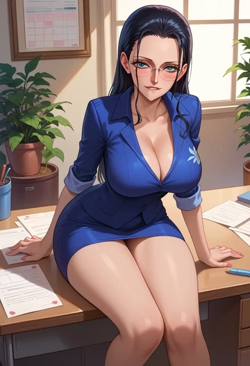 one_piece,nico_robin,OL  - AI generated anime art