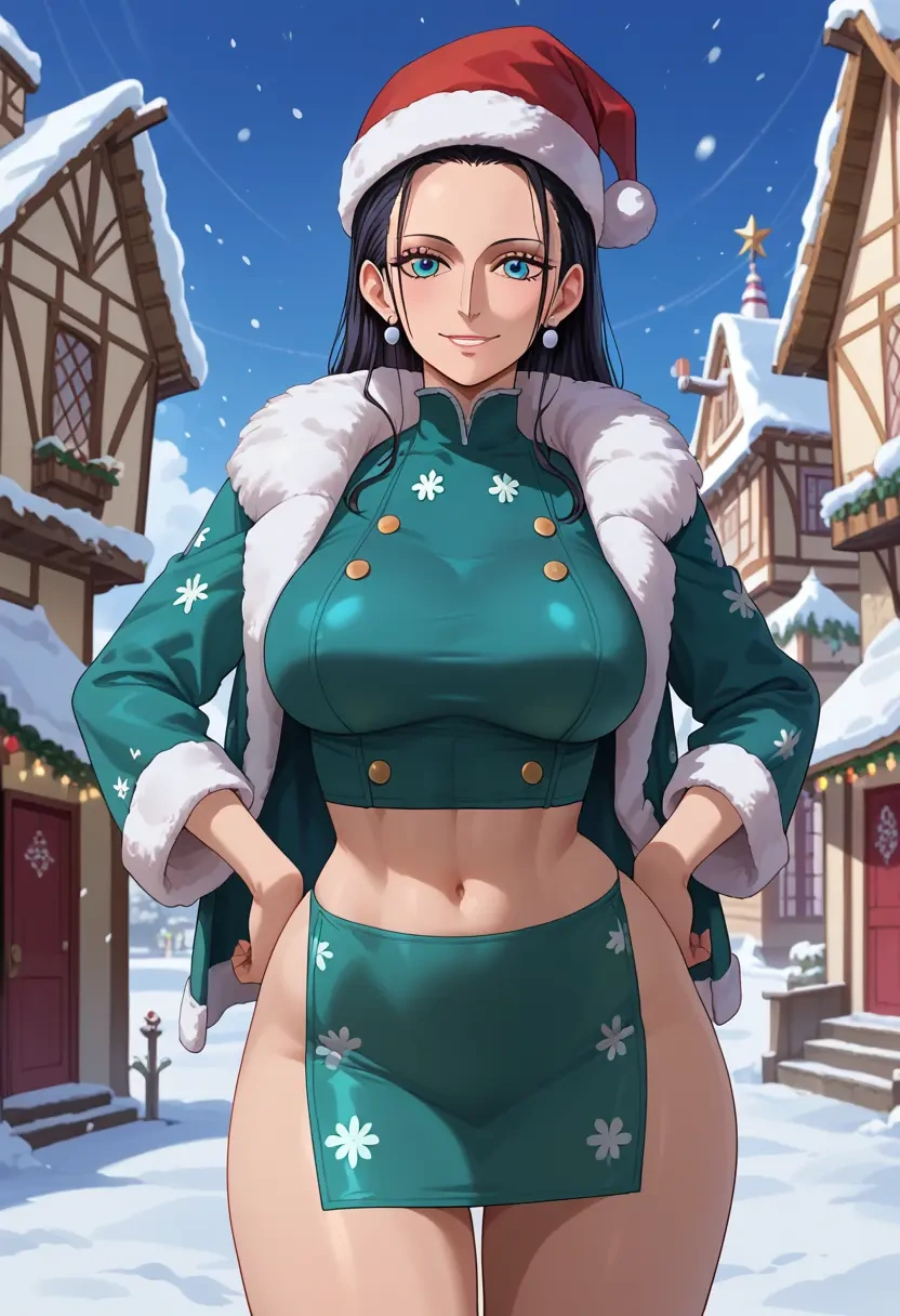 one_piece,nico_robin,Christmas,dress  - 