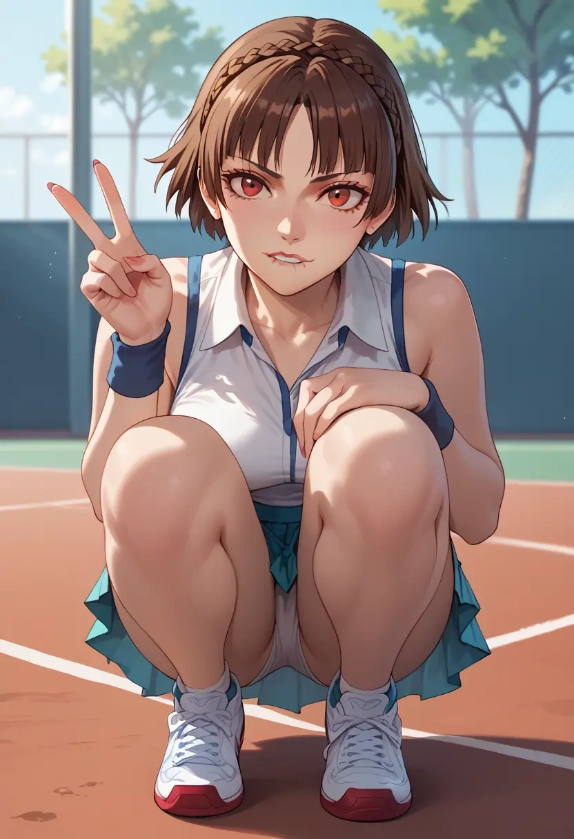 persona,niijima_makoto,tennis skirt  - 