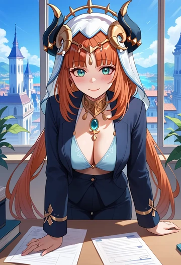 genshin_impact,nilou_(genshin_impact),OL, bikini, sexy  - AI generated anime art