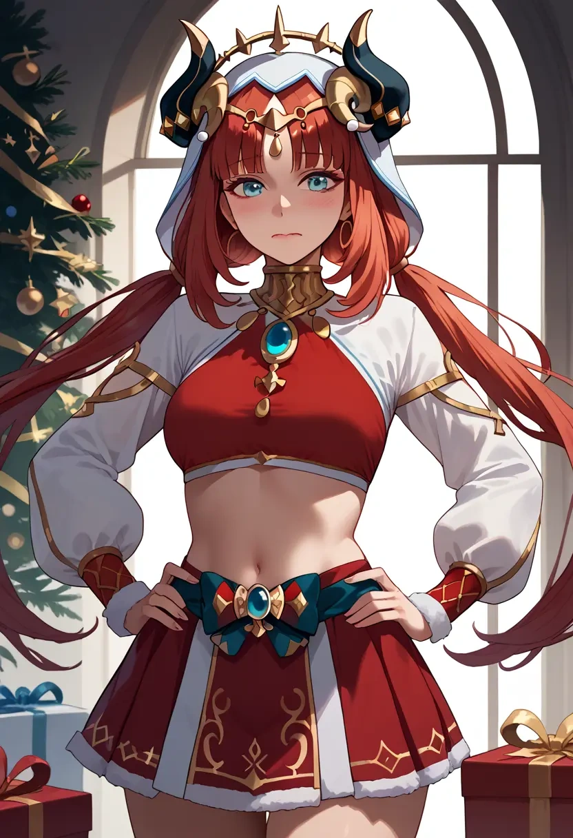 genshin impact,nilou,Christmas,skirt  - 