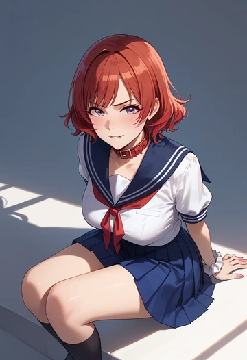 idolmaster,ninomiya_asuka,sailor, uniform  - AI generated anime art