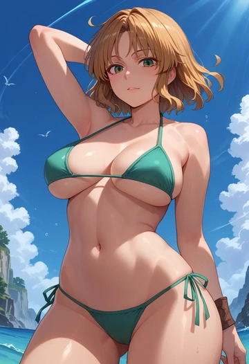 touhou,nishida_satono,bikini  - AI generated anime art