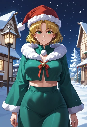 touhou,nishida_satono,Christmas,dress  - AI generated anime art