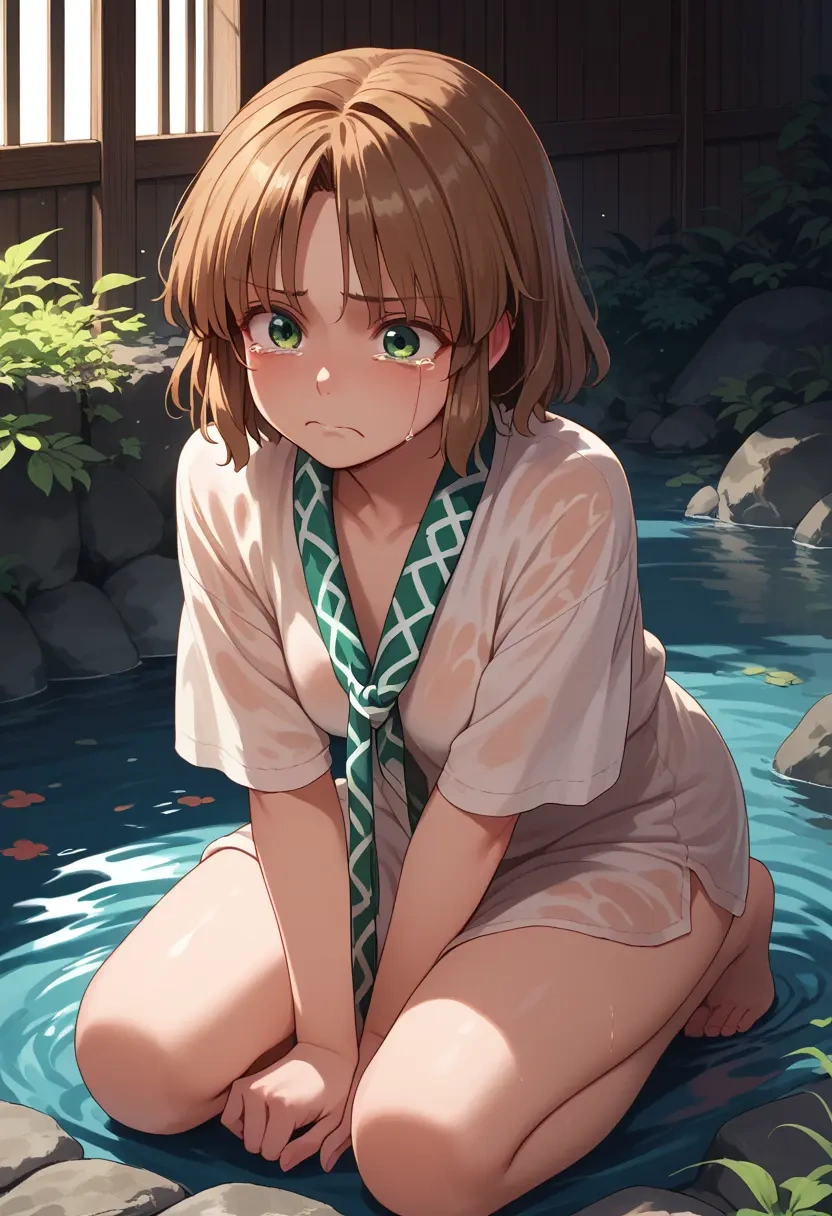 touhou,nishida_satono,tie-dye shirt,dolphin shorts  - 