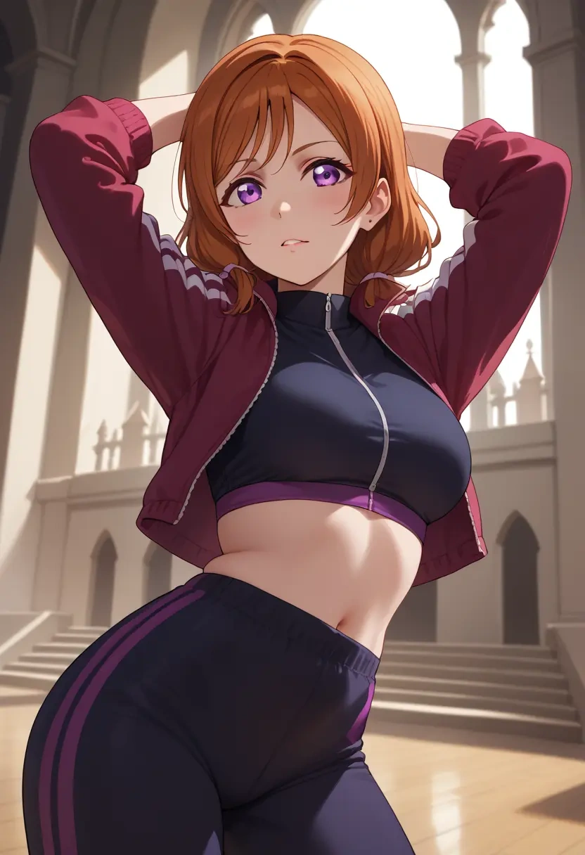 love_live,nishikino_maki,athletic,track suit  - 