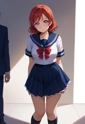 love_live,nishikino_maki,sailor, uniform  - AI generated anime art