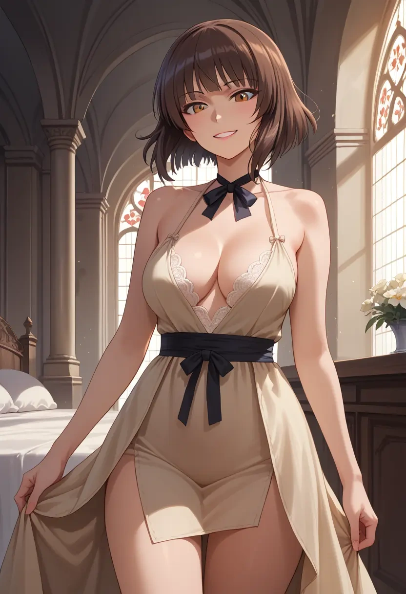 girls_und_panzer,nishizumi_maho,nightdress  - 