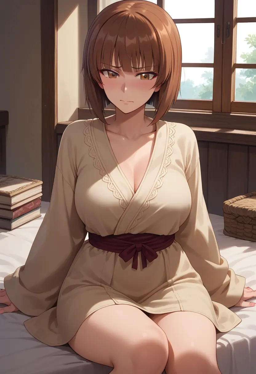 girls_und_panzer,nishizumi_miho,pajamas  - 