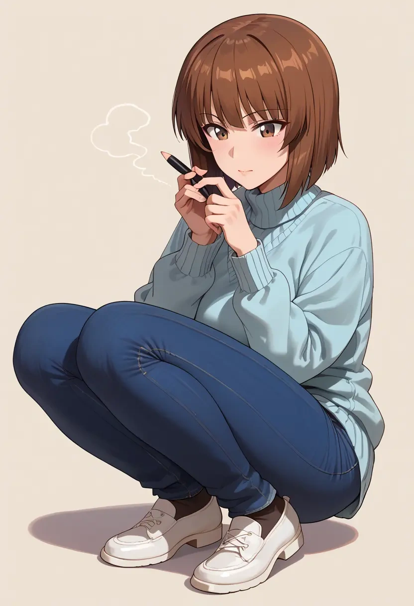 girls_und_panzer,nishizumi_miho,teacher  - 