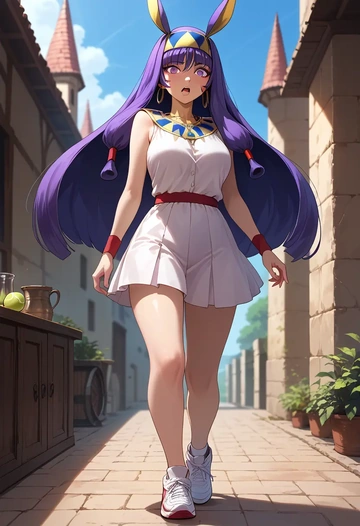 fate_(series),nitocris_(fate),tennis skirt  - AI generated anime art