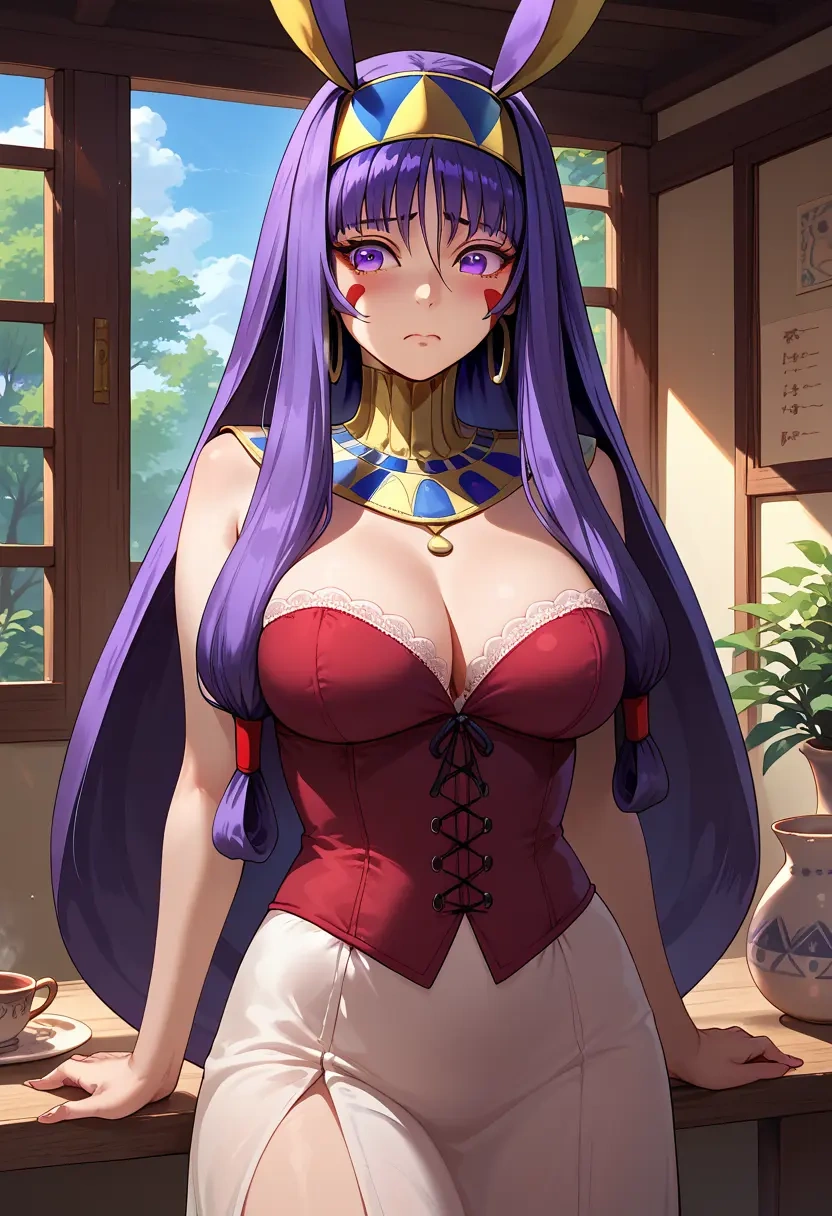 fate_(series),nitocris_(fate),vampire corset,lace blouse,velvet skirt  - 