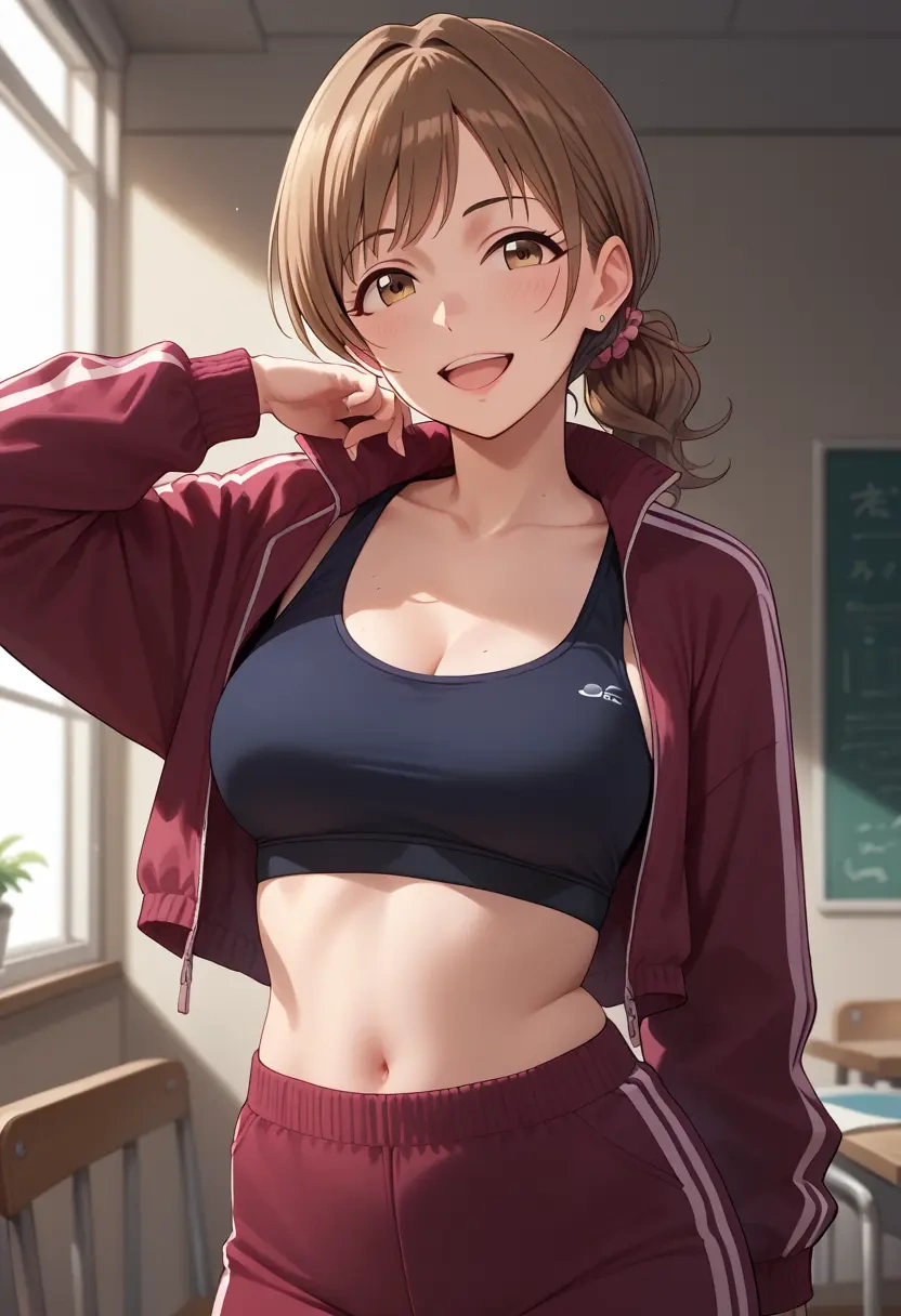 idolmaster,nitta_minami,athletic,track suit  - 