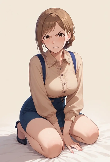 idolmaster,nitta_minami,graphic tee,dolphin shorts  - AI generated anime art