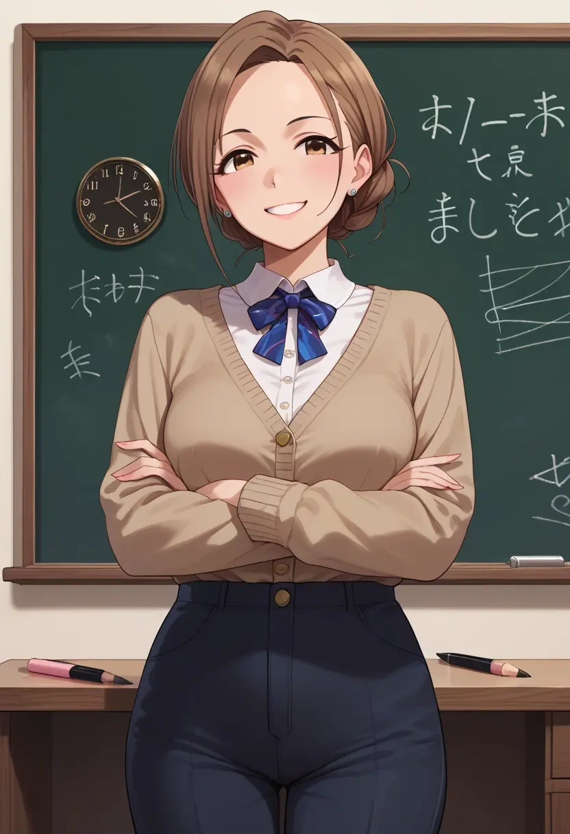 idolmaster,nitta_minami,teacher, sweater  - 