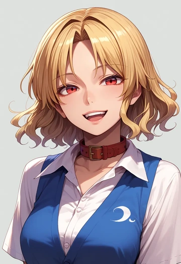 touhou,niwatari_kutaka,polo shirt,tennis skirt  - AI generated anime art