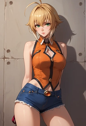 blazblue,noel_vermillion,shorts,sexy  - AI generated anime art