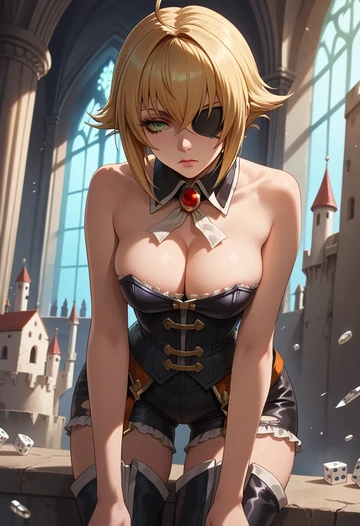 blazblue,noel_vermillion,pirate  - AI generated anime art