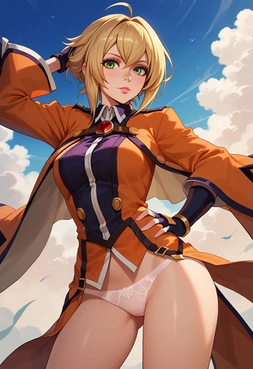 blazblue,noel_vermillion,lingerie  - AI generated anime art