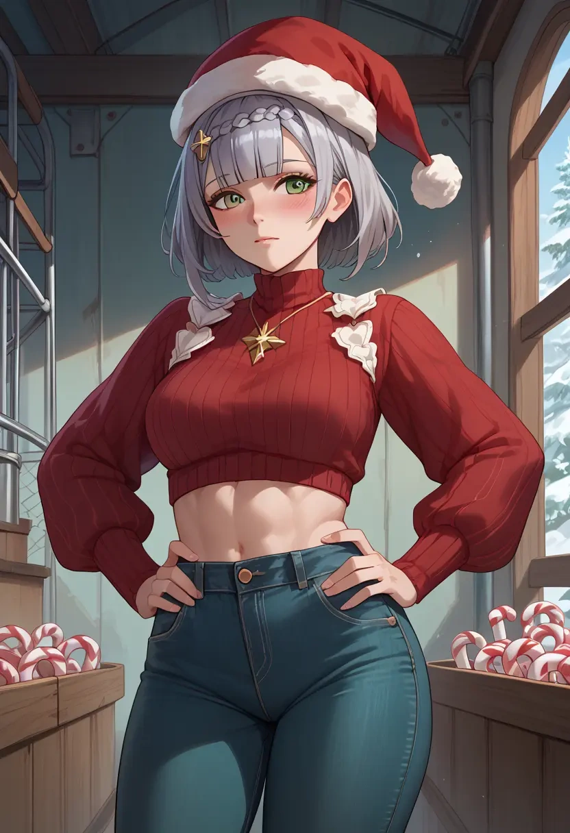 genshin impact,noelle_(genshin_impact),Christmas  - 