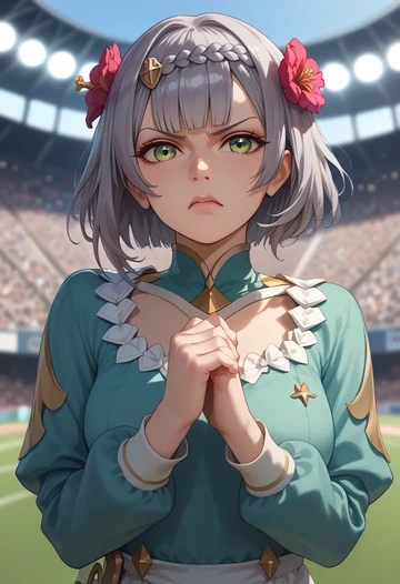 genshin impact,noelle_(genshin_impact),athletic  - AI generated anime art