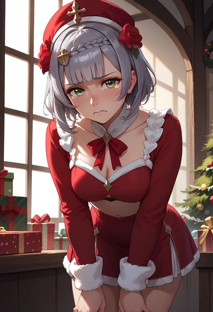 genshin impact,noelle_(genshin_impact),Christmas,skirt  - 