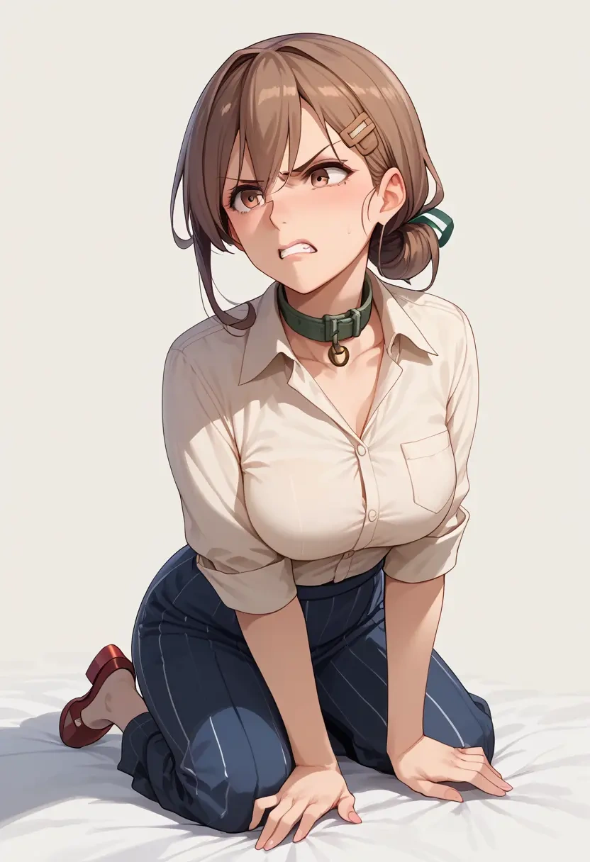 kantai_collection,non-human_admiral_(kancolle),polo shirt,tennis skirt  - 