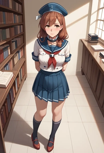 kantai_collection,non-human_admiral_(kancolle),sailor, uniform  - AI generated anime art