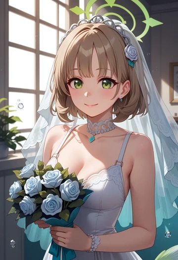 blue_archive,nonomi_(swimsuit)_(blue_archive),wedding  - AI generated anime art