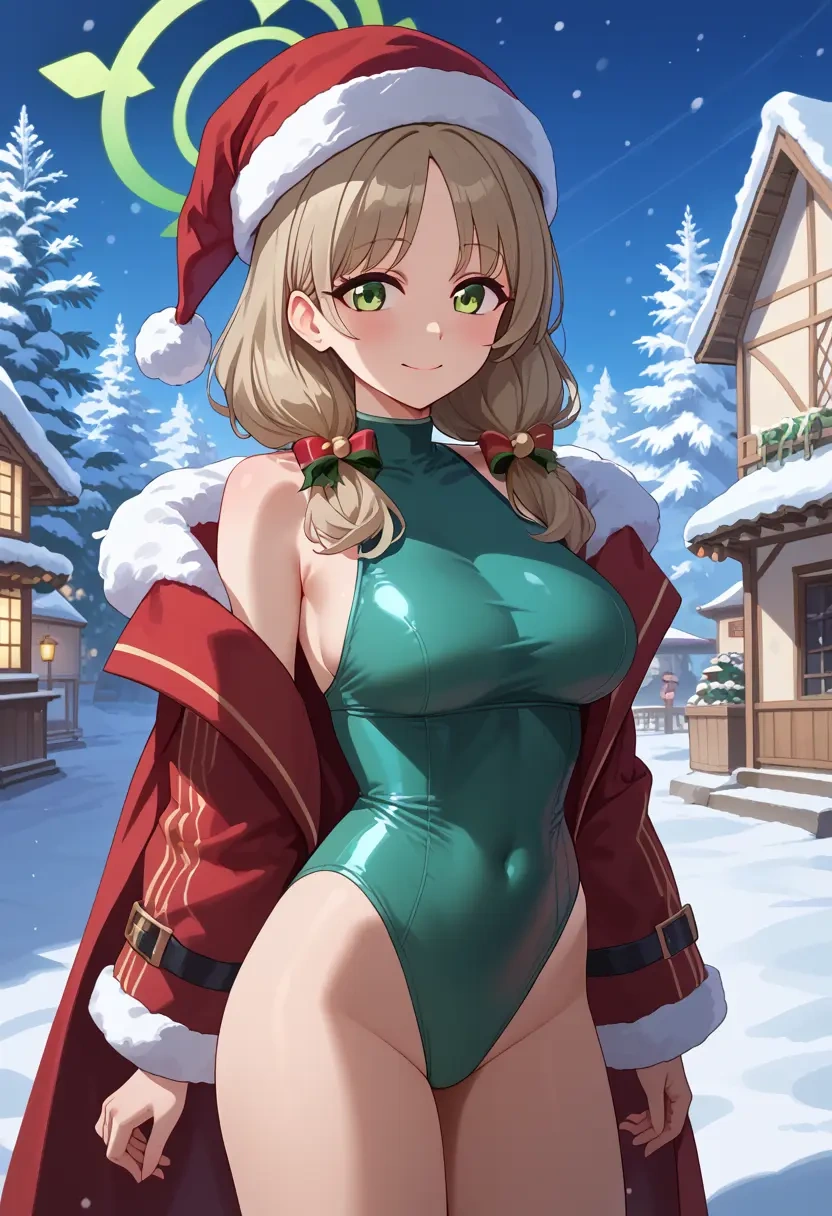 blue_archive,nonomi_(swimsuit)_(blue_archive),Christmas,dress  - 