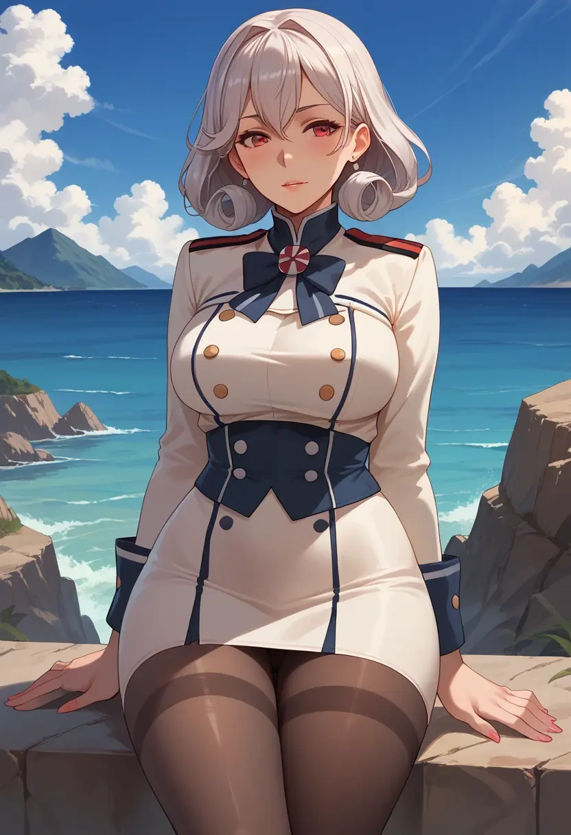 kantai_collection,northern_ocean_princess,shorts, pantyhose  - 