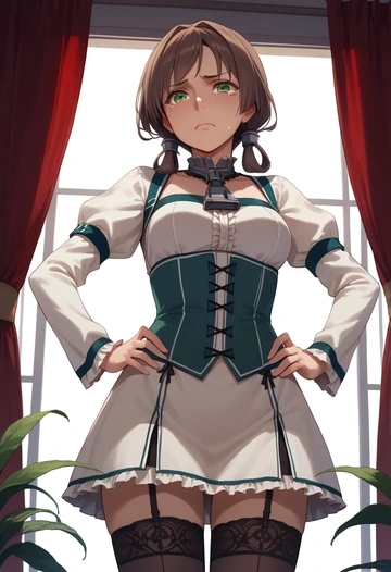 kantai_collection,noshiro_(kancolle),Victorian-era,stockings,sexy  - AI generated anime art