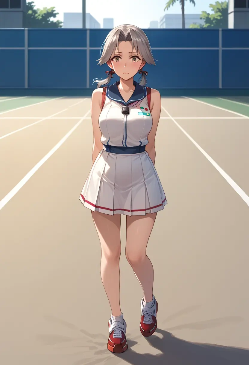 kantai_collection,nowaki_(kancolle),tennis skirt  - 