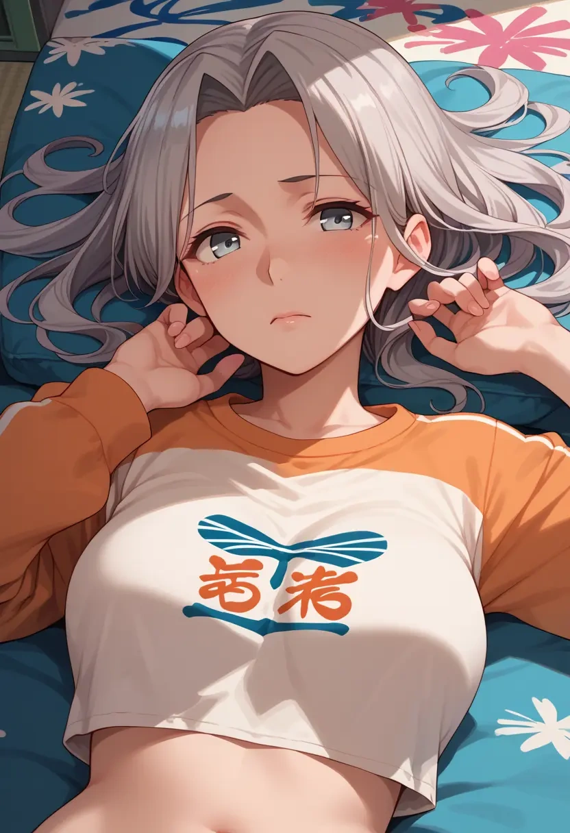 kantai_collection,nowaki_(kancolle),cropped graffiti sweatshirt,dolphin shorts  - 