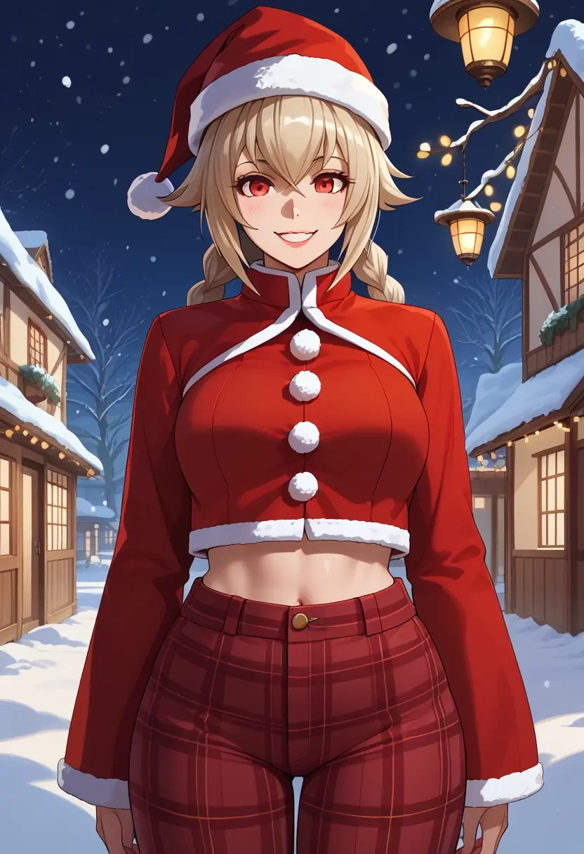 blazblue,nu-13,Christmas,plaid trousers  - 