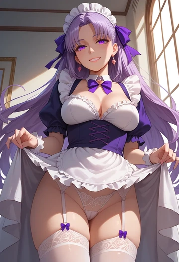 fate_(series),nursery_rhyme_(fate),maid, sexy, stockings,panties  - AI generated anime art