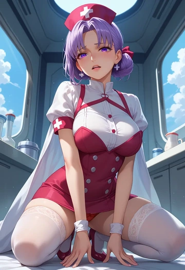 fate_(series),nursery_rhyme_(fate),nurse,stockings,sexy,panties  - AI generated anime art