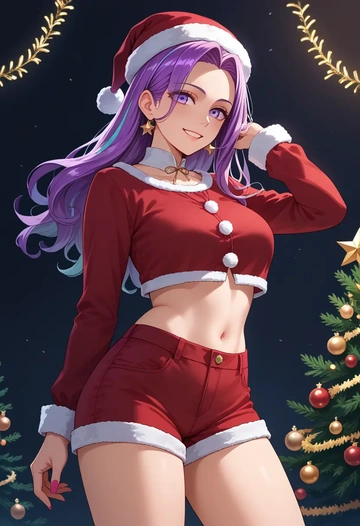 fate_(series),nursery_rhyme_(fate),Christmas,red velvet shorts  - AI generated anime art