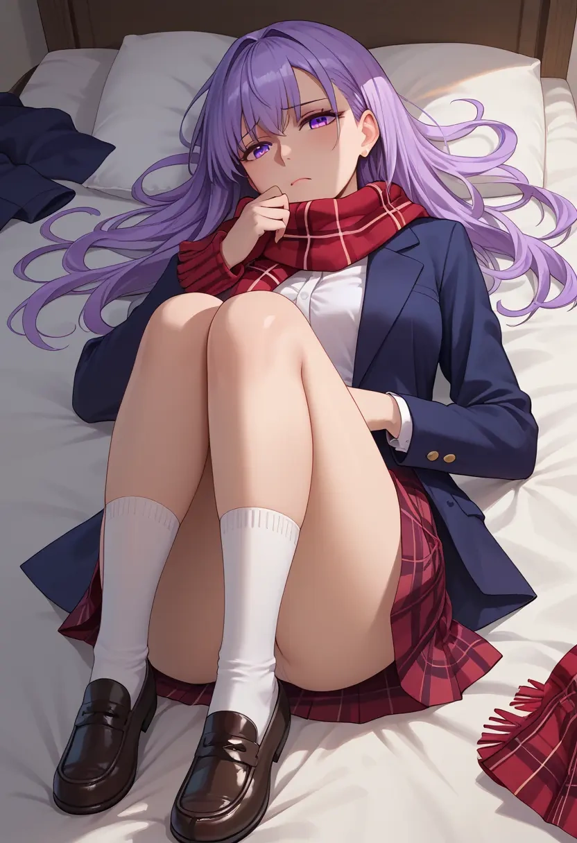 fate_(series),nursery_rhyme_(fate),winter,student uniform,plaid skirt  - 