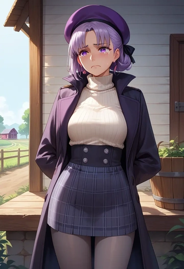 fate_(series),nursery_rhyme_(fate),winter,student uniform,pea coat  - AI generated anime art