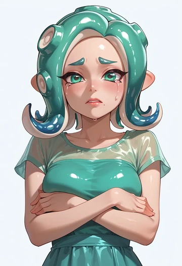 splatoon_(series),octoling,pajamas  - AI generated anime art