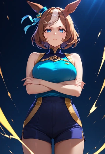 umamusume,oguri_cap_(umamusume),athletic,shorts,sexy  - AI generated anime art